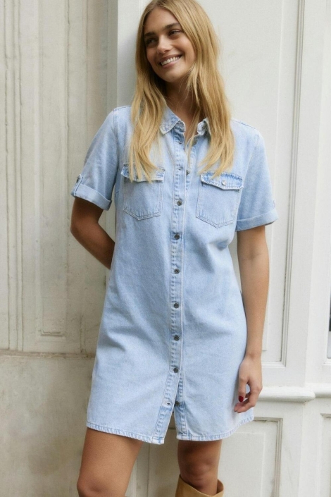 Vero Moda vmjennie ss short denim dress ga no